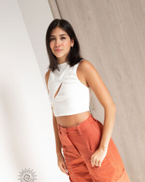 Crop Top Bali marfil
